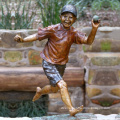 Life Size large outdoor copper bronze baseball boy statue sculpture